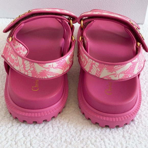 Authentic Christian Dior Women's DiorAct Lambskin leather sandals - Picture 5 of 16